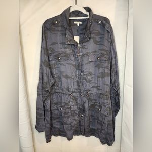 Maurices Anorak Blue Camo Jacket